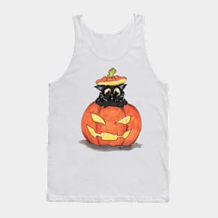 Pumpkin cat Tank Top